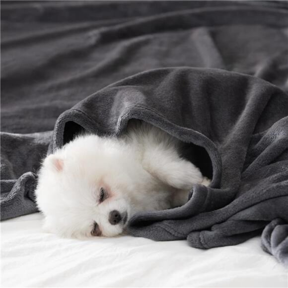 Fleece Throw Blanket for Couch Sofa or Bed Throw Size, Soft Fuzzy Plush - Picture 2 of 7